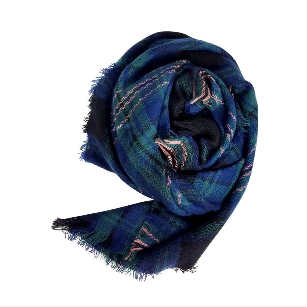 Jewel Plaid Scarf Hat Attack New York - Picture 2 of 3